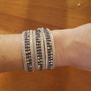 Beaded wrap bracelet